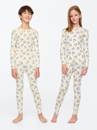 Kids Organic Brushed Cotton PJ Set | Gap (US)
