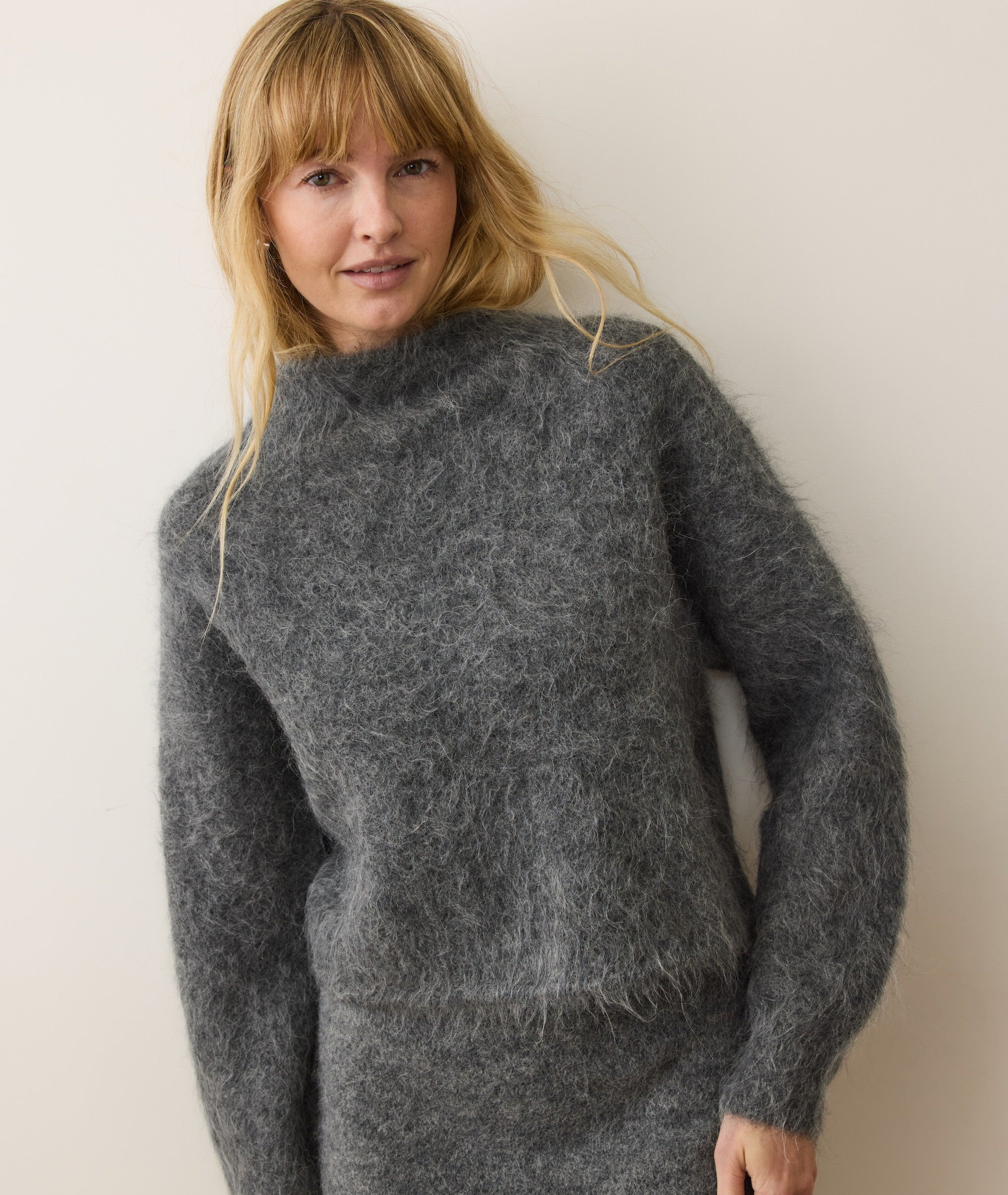 Suri Alpaca Mock Neck Sweater | Marine Layer