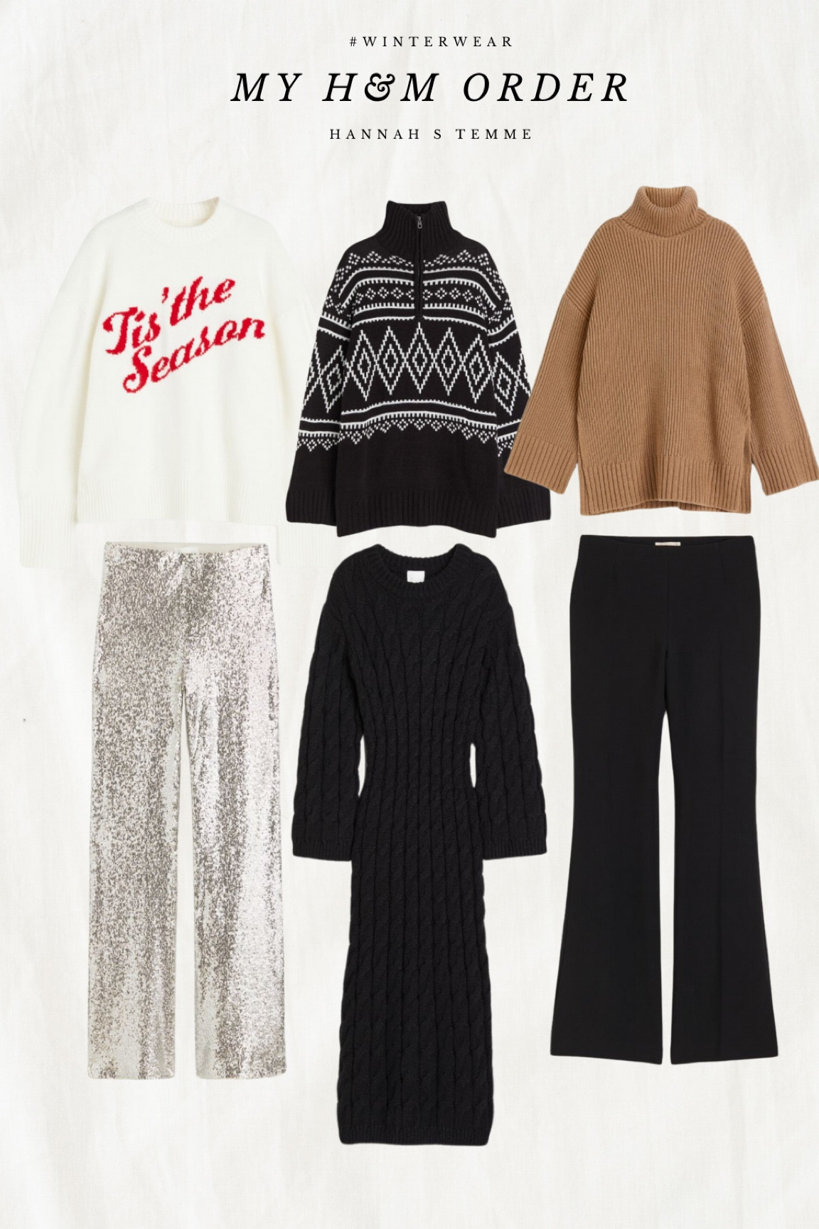 H&M is having 20% off sale! This is my order! I love the sweaters especially the tis the season! So cute for the holidays🎅🏼 

#LTKsalealert #LTKHoliday #LTKSeasonal