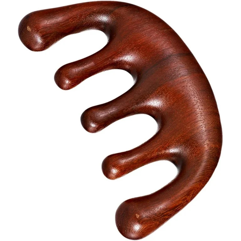 Wooden Scalp Massager, Wide Tooth Loc Comb for Retwist, Natural Sandalwood Scalp Massage Comb for... | Walmart (US)