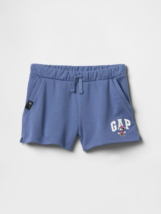 GapKids × Disney Mickey Mouse Relaxed Logo Pull-On Shorts | Gap Factory | Gap Factory