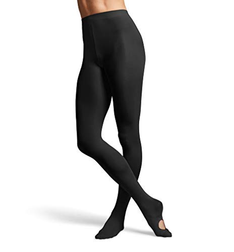 BLOCH Women's Ladies contoursoft adaptatoe Tights, Black, Small/Medium | Amazon (US)