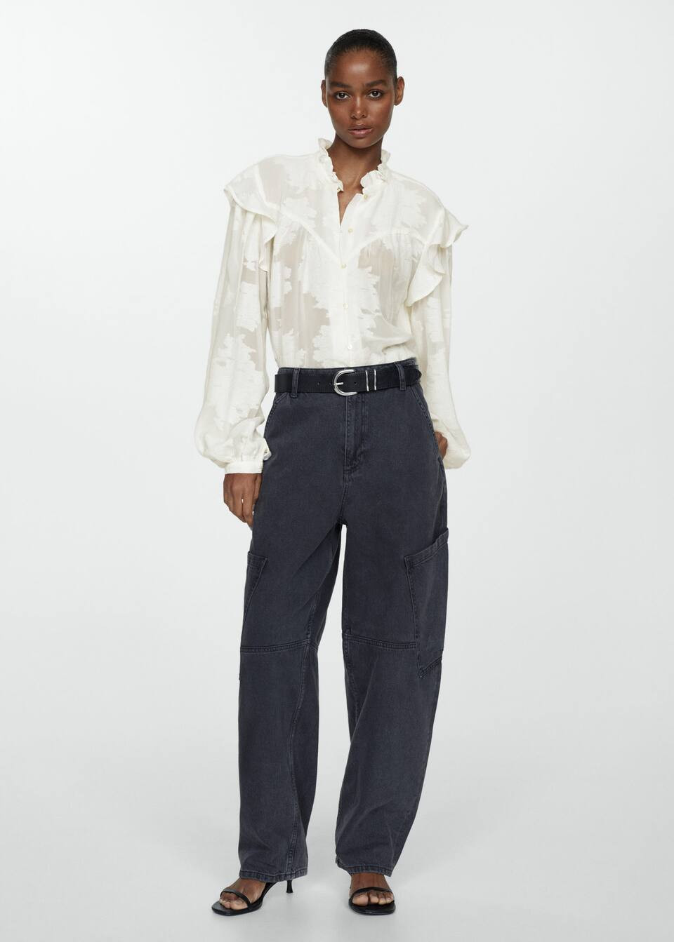 Floral embroidery blouse -  Women | Mango USA | MANGO (US)
