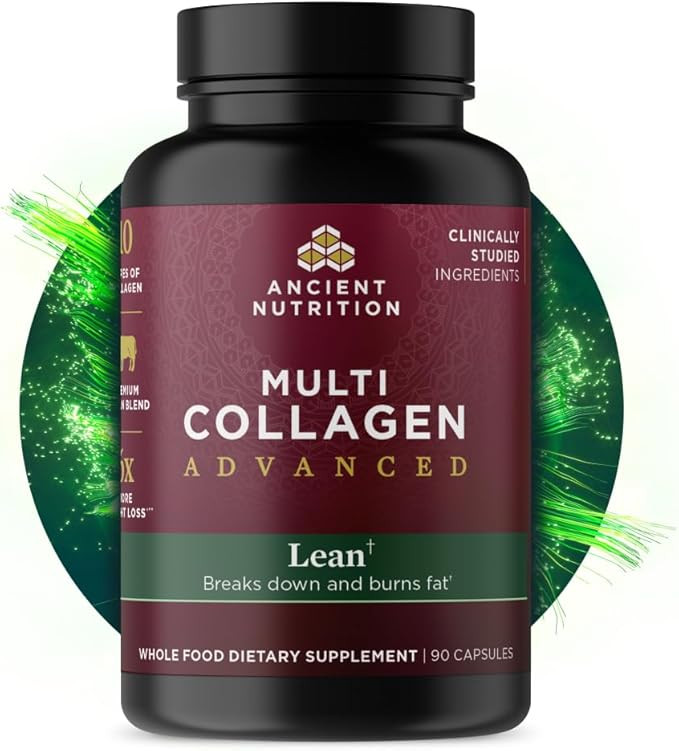 Ancient Nutrition Advanced Collagen Protein Capsules Lean with Probiotics and Vitamin C, Hydrolyz... | Amazon (US)