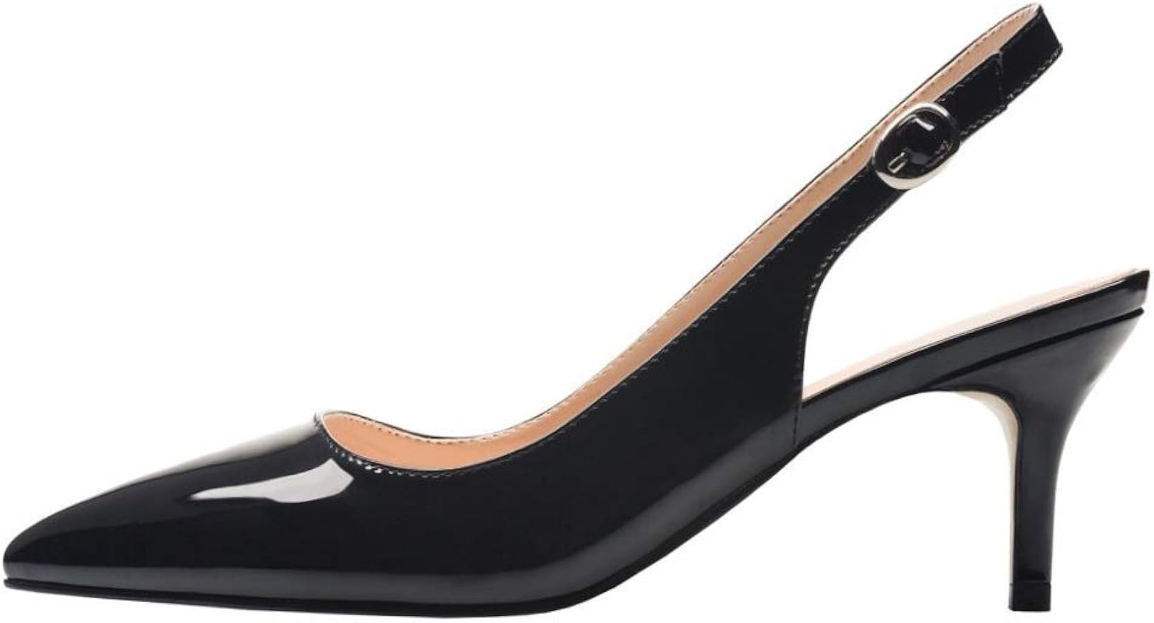 JOY IN LOVE Slingback Kitten Heels for Women Closed Pointed Toe Pumps Dress Shoes | Amazon (US)