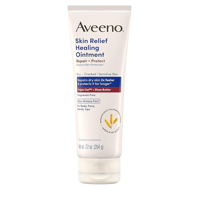 Aveeno Skin Relief Healing Ointment, 72-Hour Skin Protectant with Triple Oat & Shea Butter for Ex... | Amazon (US)