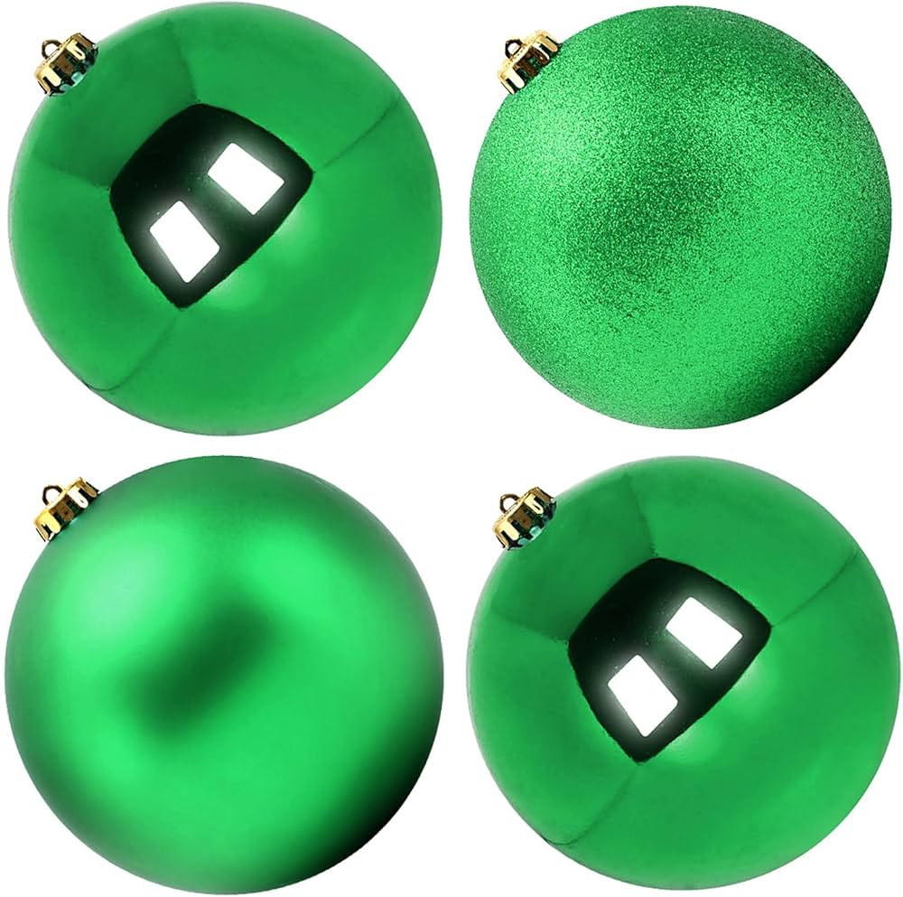 Benjia Extra Large Christmas Baubles, Giant Big Huge Xmas Shatterproof Plastic Ball Ornaments Set... | Amazon (UK)