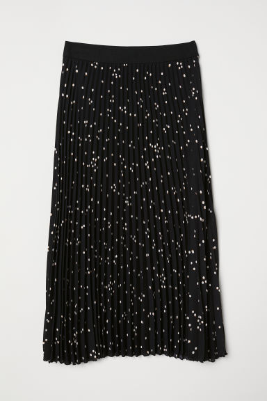 H & M - Pleated Skirt - Black | H&M (US + CA)