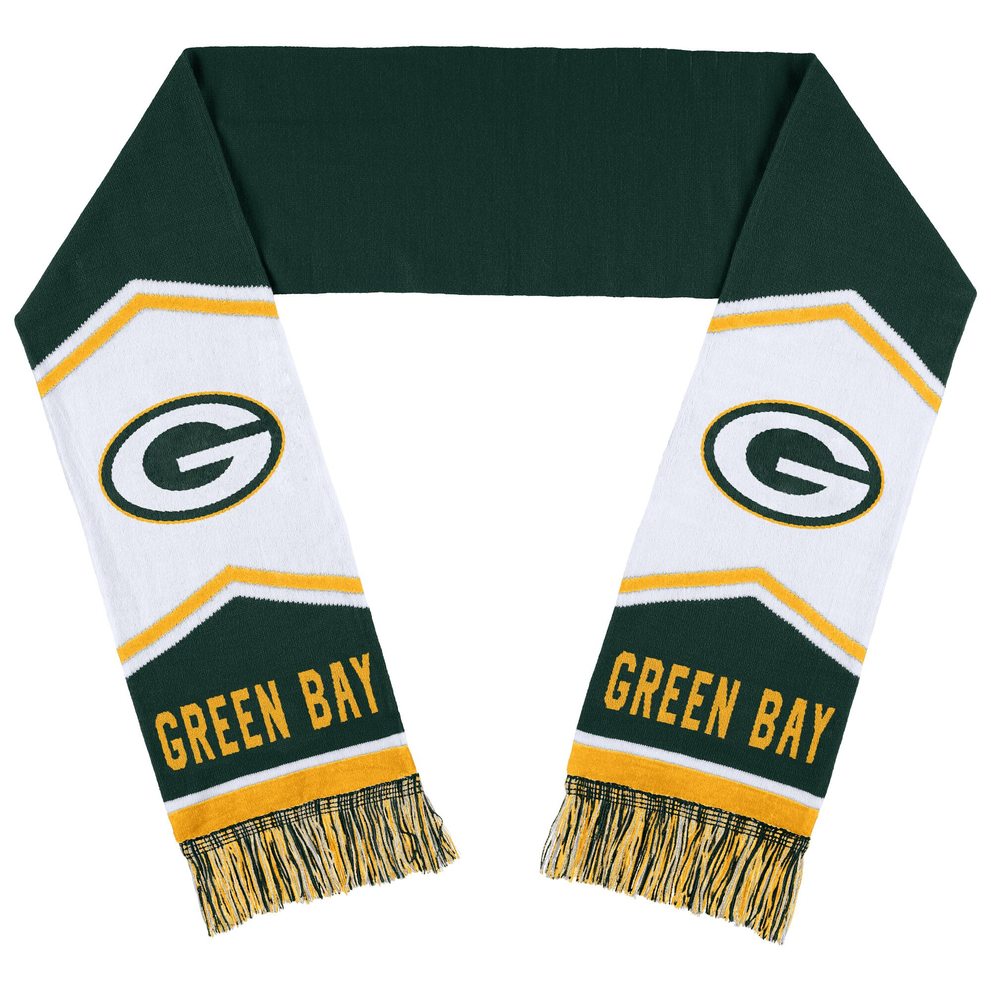 Green Bay Packers WEAR by Erin Andrews Jacquard Stripe Scarf | NFL Shop