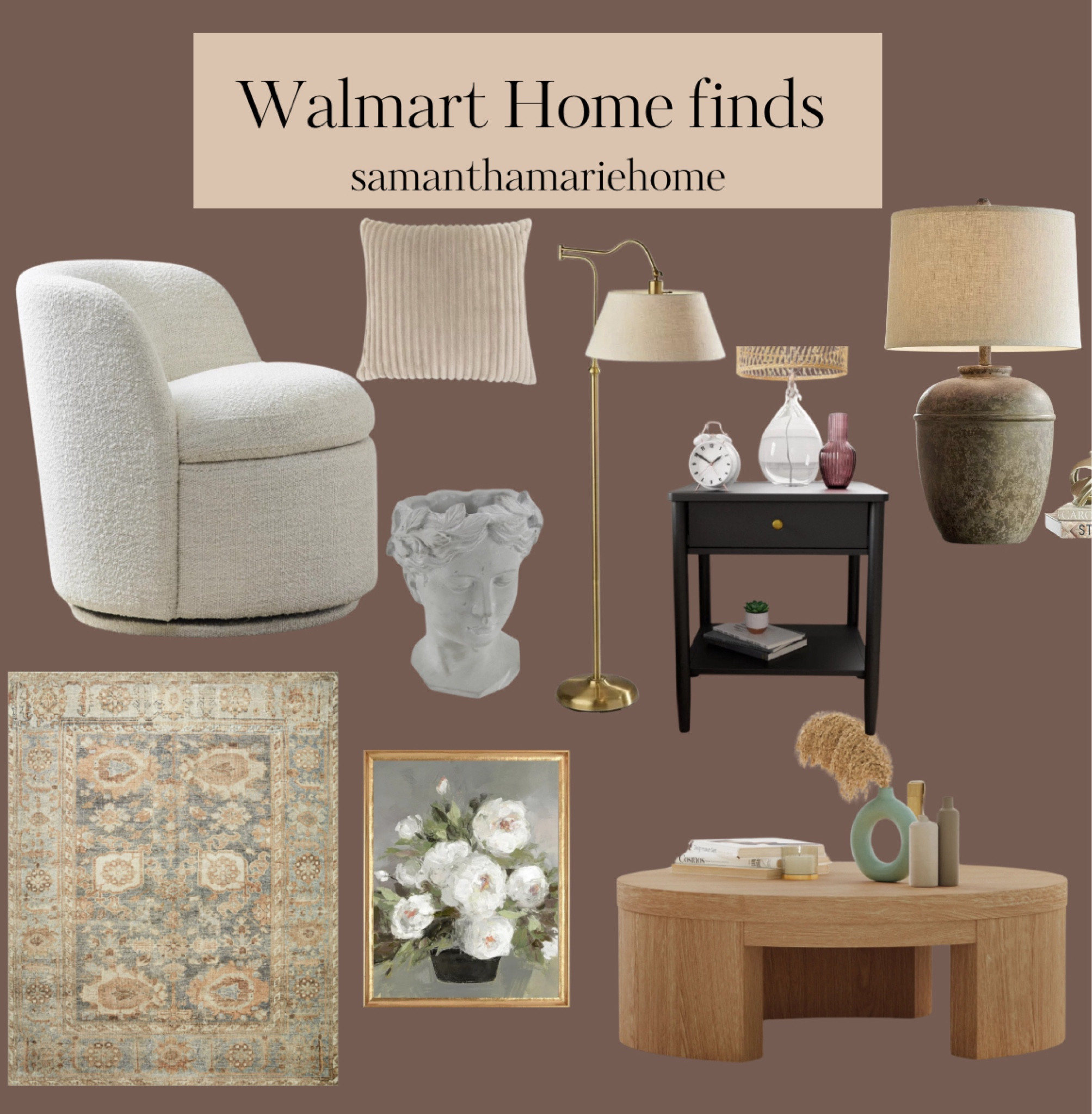 Walmart home decor inspo 🤎