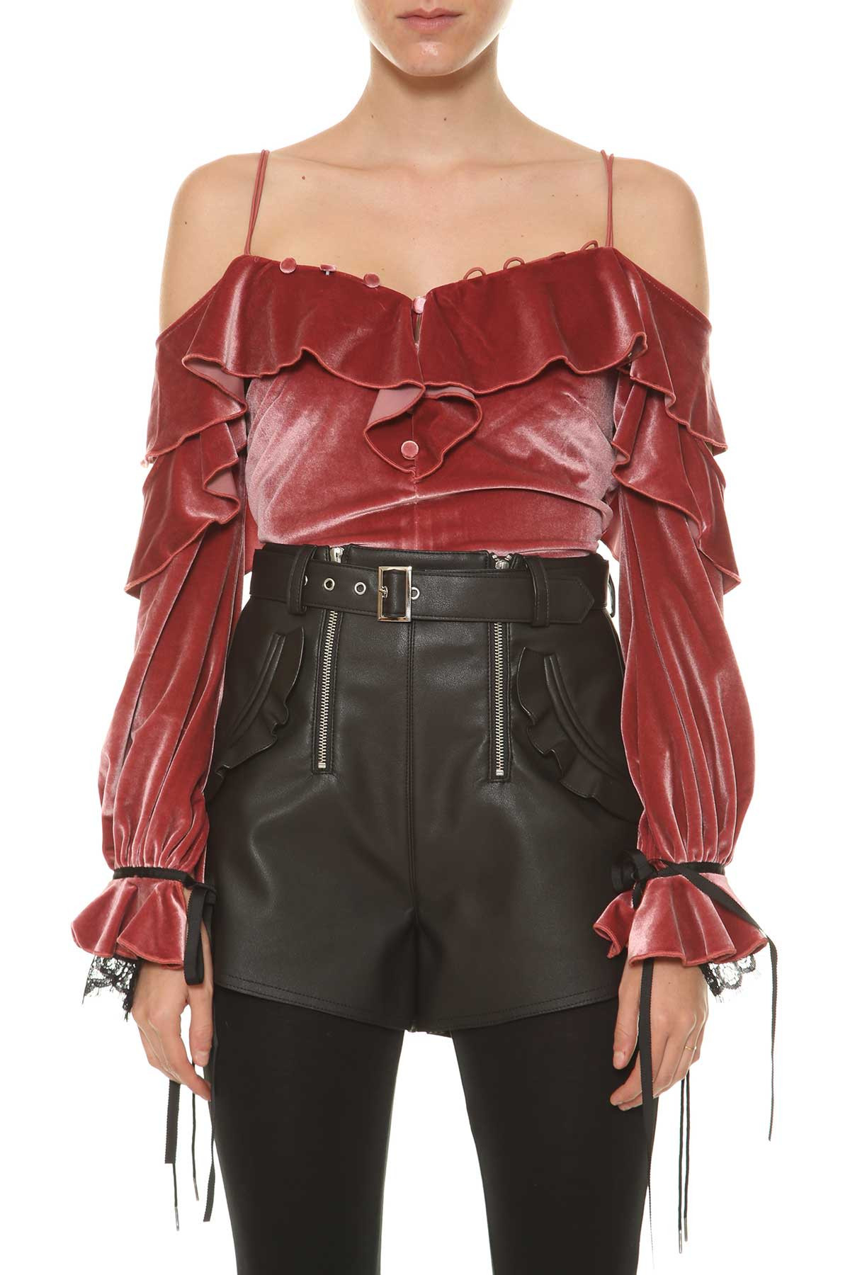 Self-portrait Velvet Top | Italist.com US