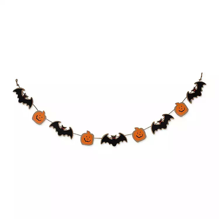 New!Bat and Pumpkin Garland | Kirkland's Home