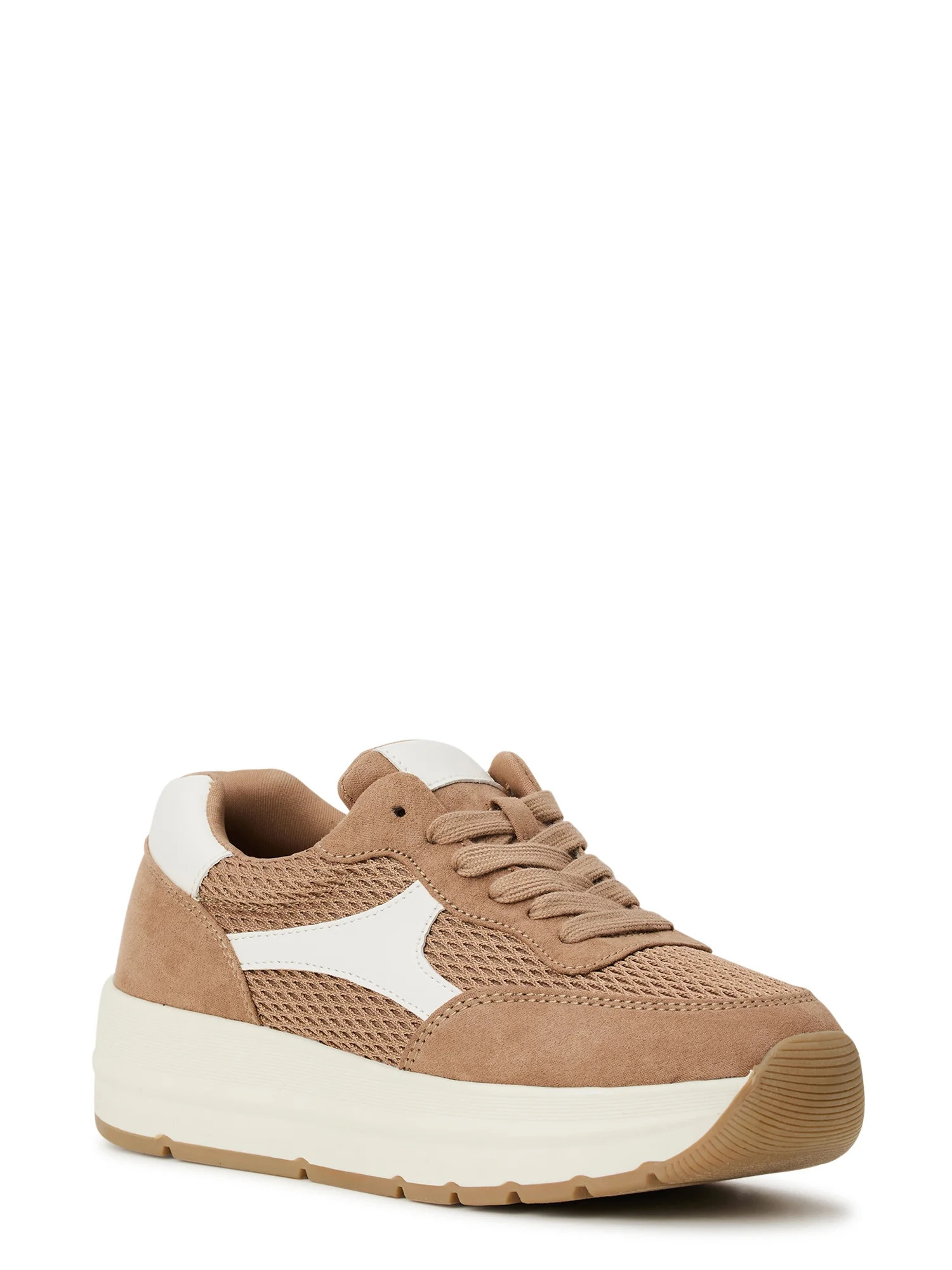 Time and Tru Women's Platform Retro Sneaker | Walmart (US)