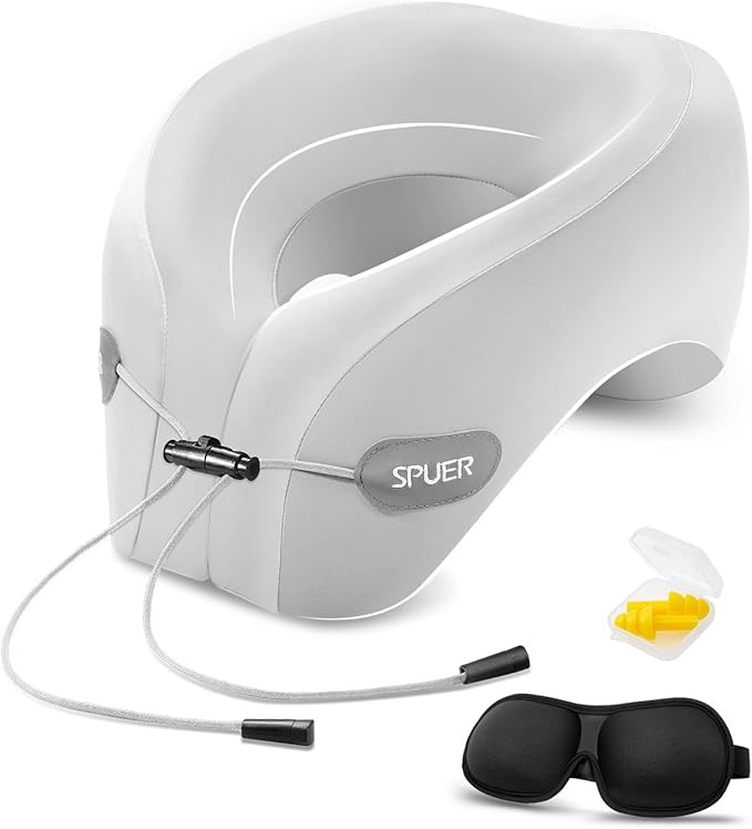 2-in-1 Travel Pillow – Versatile Travel Neck Pillow for Airplane, Car, and Office, Neck Pillow ... | Amazon (US)