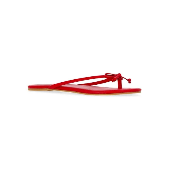 Time and Tru Women's Barely There Bow Thong Sandals | Walmart (US)