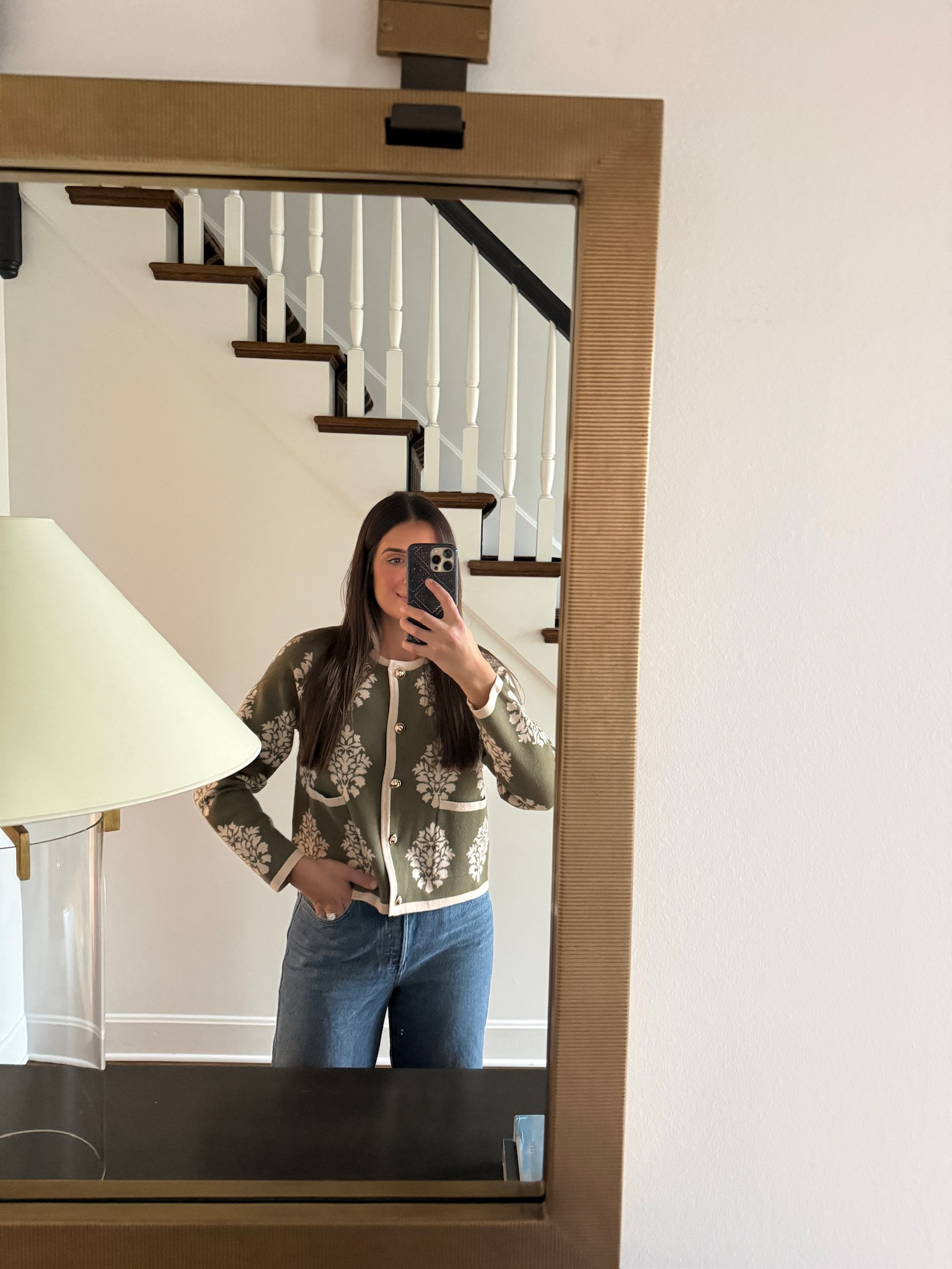 Been loving olive green cardigan!! Got it from a boutique but linked a similar one for you guys!!

TTS: M, size down 1 for jeans!

Masha favorite daughter, masha jeans, favorite daughter jeans, cardigan, olive green, olive green cardigan, transitional outfit, Grace White 

#LTKSeasonal #LTKootd #LTKgrwm