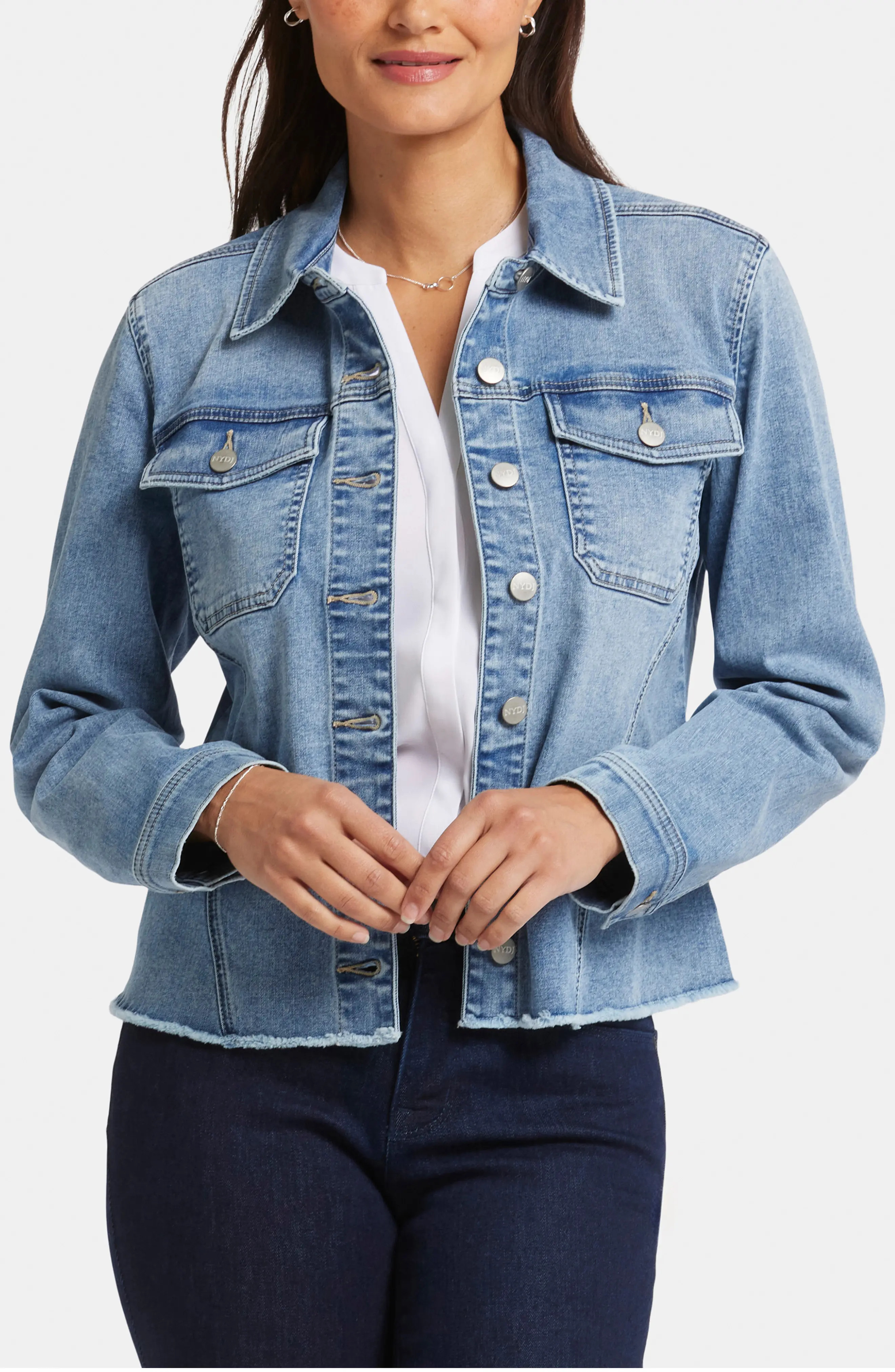 Frayed Denim Jacket (Women) | Nordstrom | Nordstrom