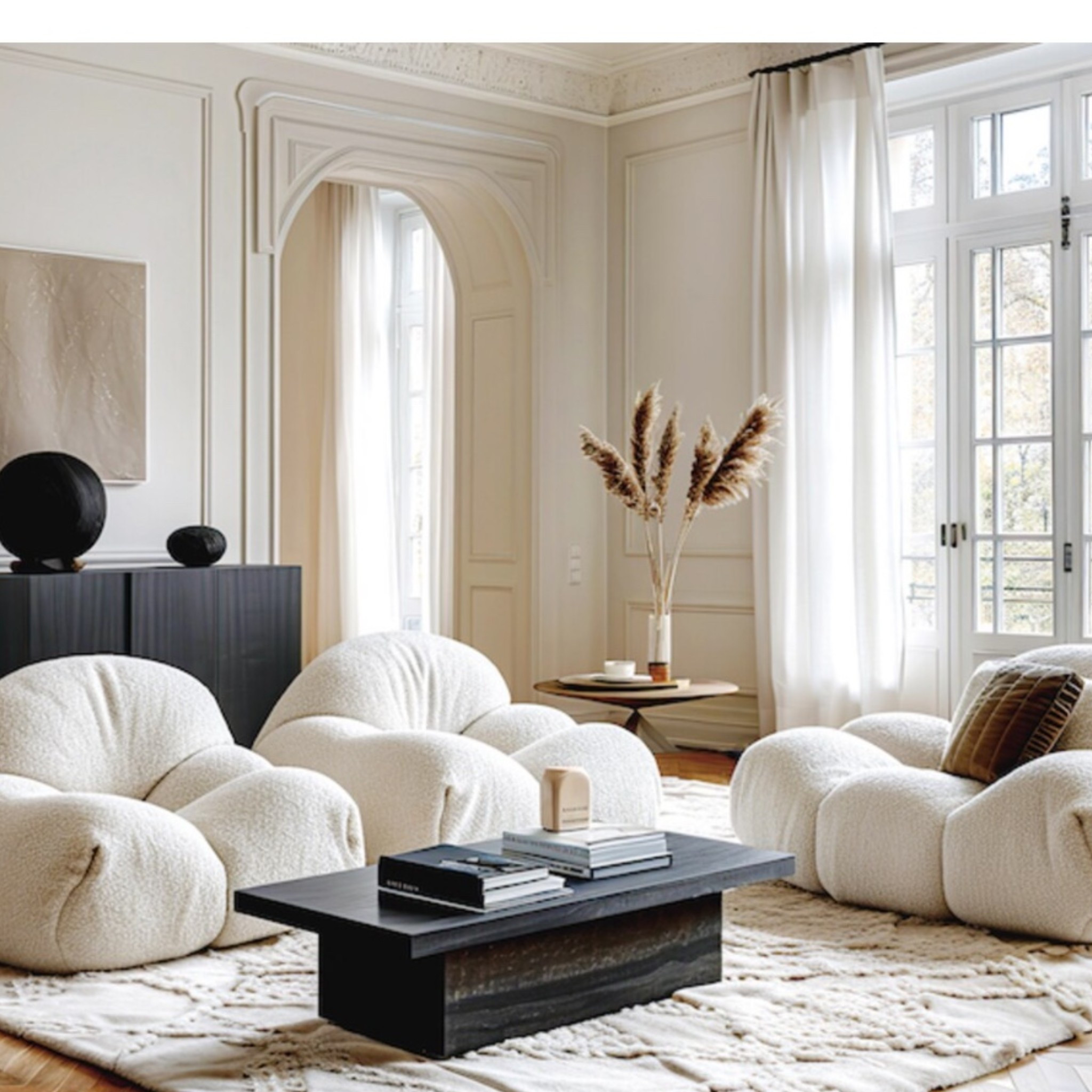 Curved livingroom set sofa set minimalist decor - Saela 

#LTKFamily #LTKHome #LTKSaleAlert
