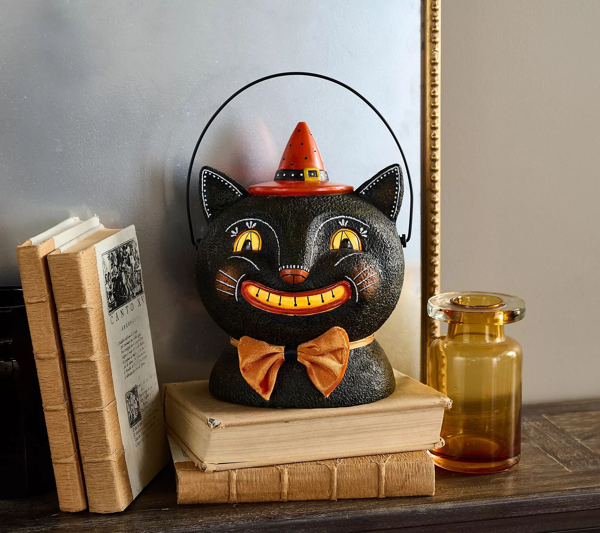 Cozy Cottage by Liz Marie Halloween Cat Lantern - QVC.com | QVC