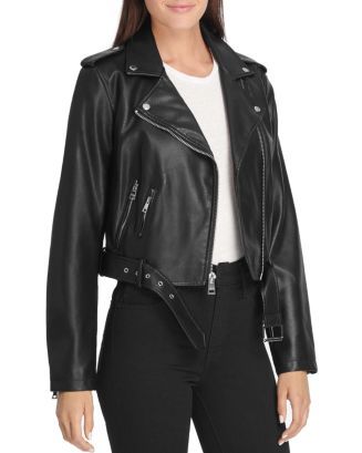 Belted Faux Leather Moto Jacket | Bloomingdale's (US)