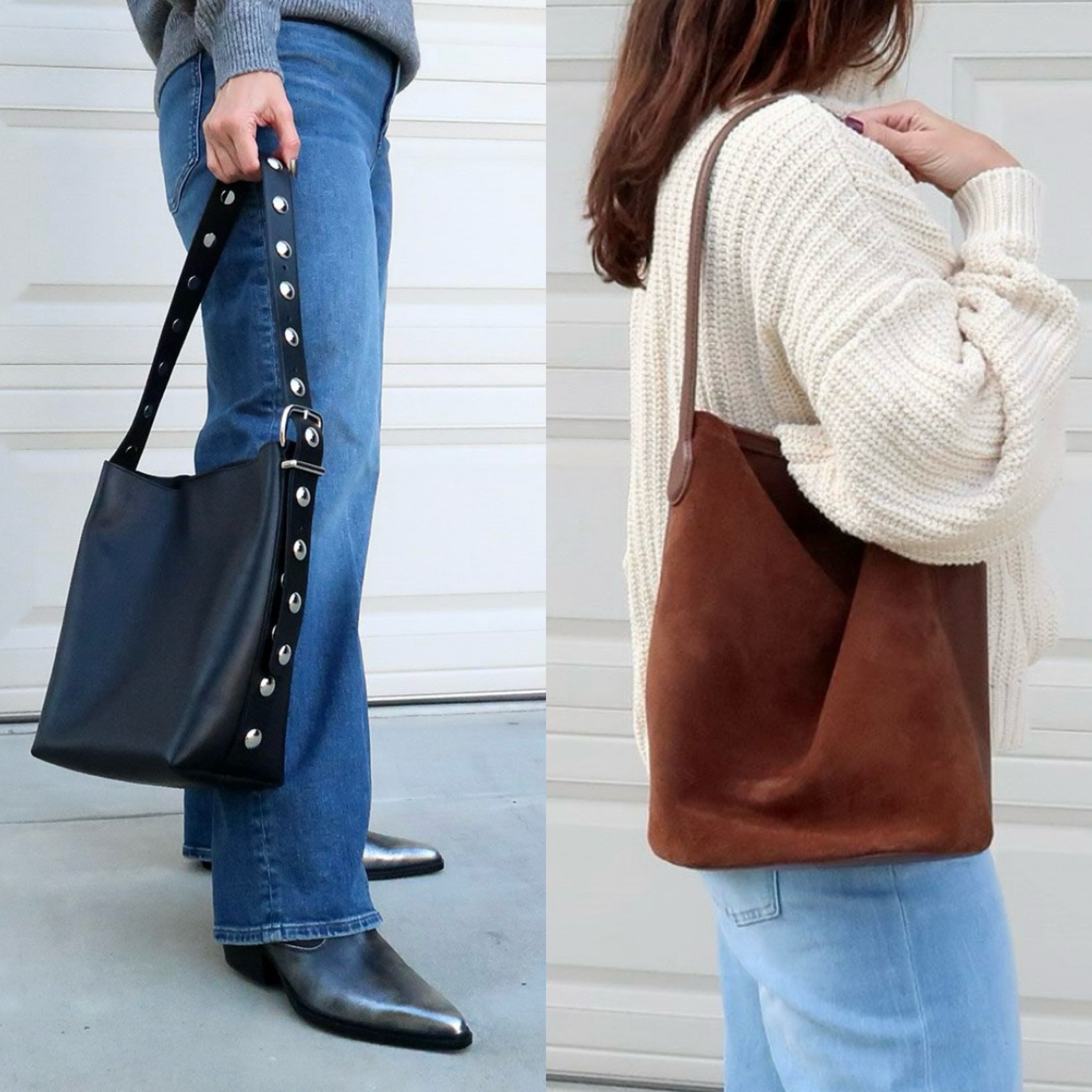 Loving slouchy bucket bags for everyday wear 💃🏻 they’re effortless looking and fit everything I need including gloves, hat and scarf in cooler weather 🙌 also makes a great gift since they are under $200 ❤️💚🎁

#LTKGiftGuide #LTKItBag #LTKStyleTip