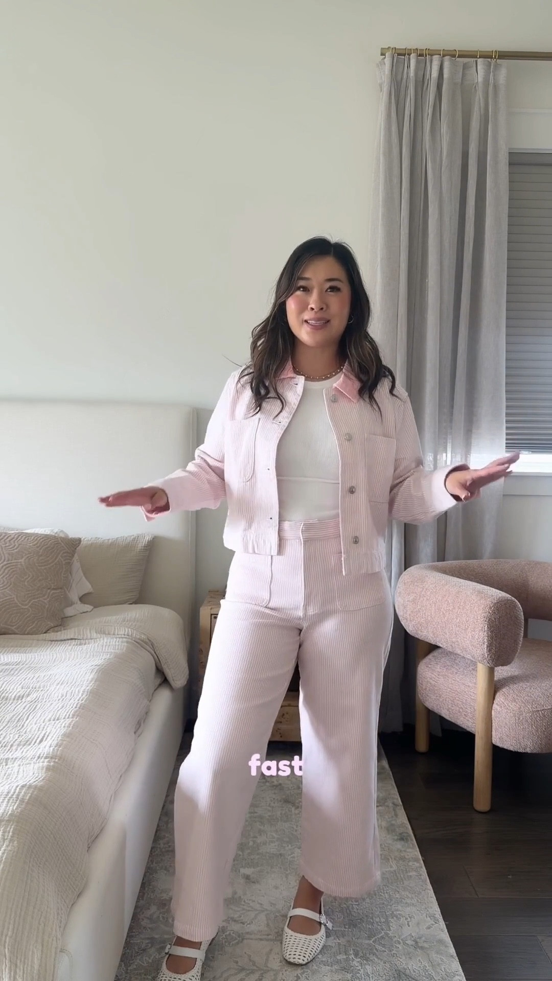 Walmart Spring Outfits, Look for less, spring fashion, spring style, styling tip, mom outfit, tcs, outfit inspo, matching set 

Pink Striped Jacket: Medium Pink Striped Denim: 8 

#LTKootd #LTKSeasonal #LTKmomlife