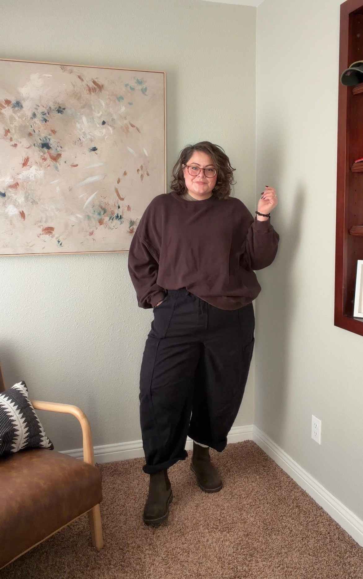 Plus Size Winter ootd 

Tee XL
Sweatshirt XXL
pants XXL

Bust 44  //  waist 42  //  hips 55  //  5’6” 

#LTKootd #LTKPlusSize #LTKMidsize