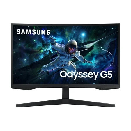SAMSUNG 27” Odyssey G55C QHD 165Hz 1ms(MPRT) Curved Gaming Monitor - LS27CG556ENXZA | Walmart (US)
