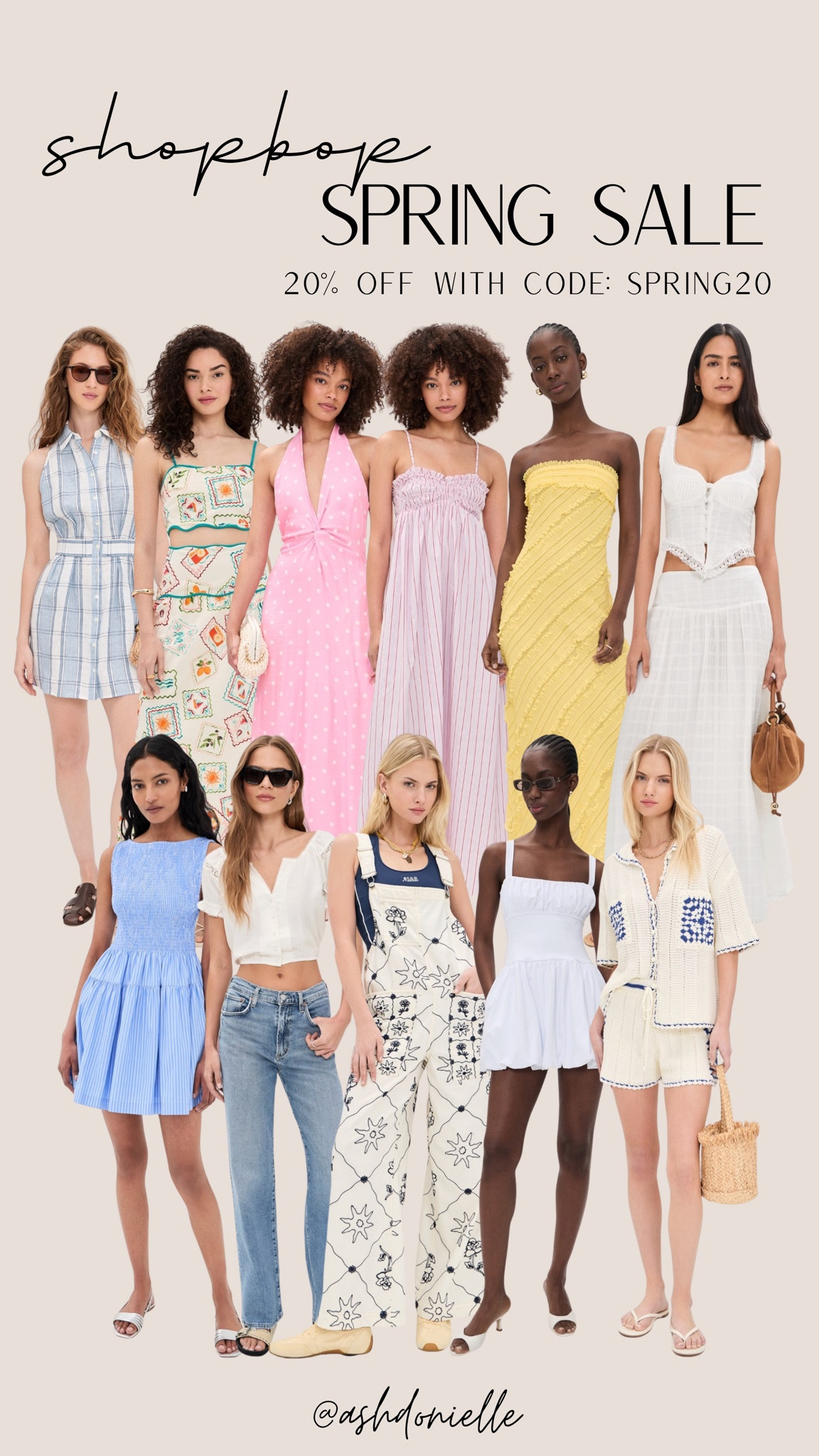 Shopbop spring sale fashion code: SPRING20

linen matching sets neutral tones
flowy maxi dresses effortless summer style
cropped tanks and high waisted shorts
oversized button downs beach layering
lightweight knit sets breathable chic looks
summer midi skirts and fitted tops
denim cutoffs styled elevated casual
strapless dresses clean minimal silhouettes
wide leg trousers relaxed summer outfits

#LTKSaleAlert #LTKootd #LTKSeasonal