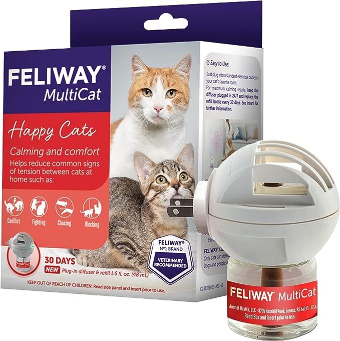 FELIWAY MultiCat Calming Pheromone Diffuser, 30 Day Starter Kit (48 mL) | Amazon (US)