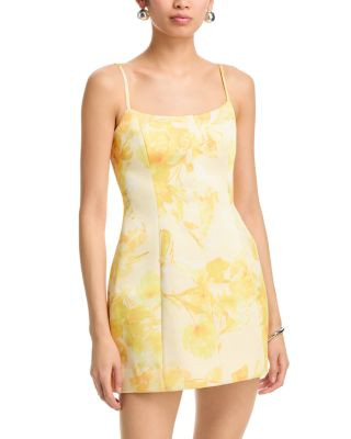 French Connection York Satin Sophie Fleur Mini Dress | Bloomingdale's (US)