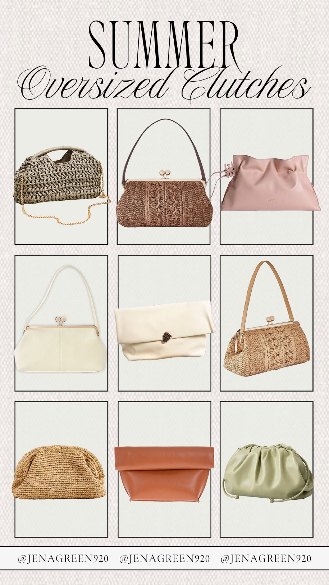 Summer Clutches | Summer Oversized Clutches 

#LTKootd #LTKSeasonal
