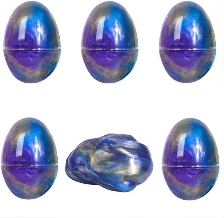 6 Pack Galaxy Slime Eggs Stress Relief Toys for Kids Boys Girls Easter Basket Stuffers Gifts Part... | Amazon (US)