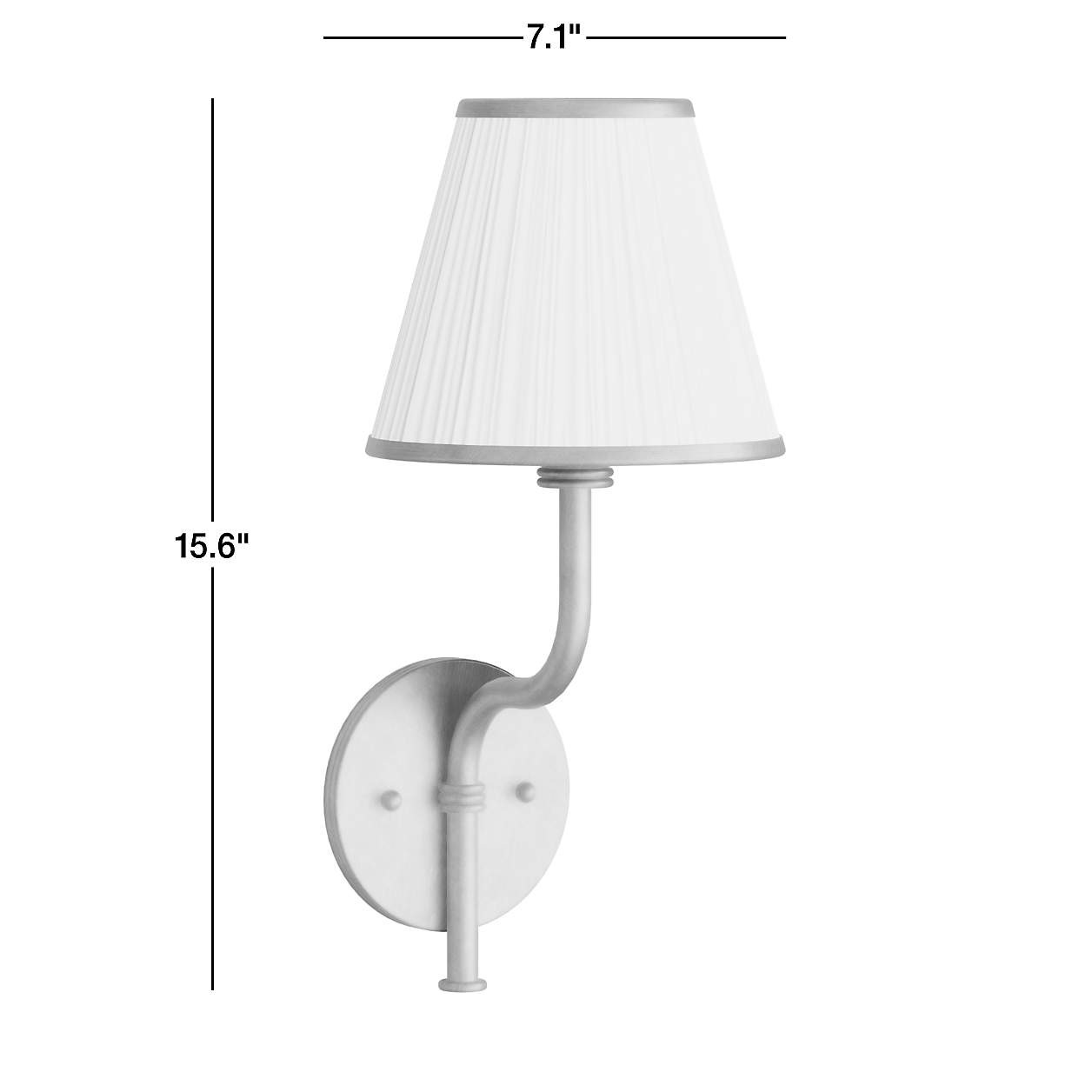 Le Moyne Brass Wall Sconce Light with Fabric Shade | Crate & Barrel | Crate & Barrel