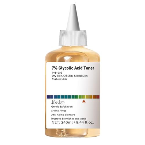 7% Glycolic Acid Face Exfoliating Toner for Clear Skin, Pore Minimizer, Radiant Complexion Enhancer, Daily Use Gentle Formula | Amazon (US)