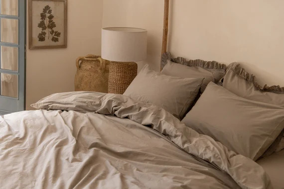 100% Cotton Duvet Cover set. Duvet Cover and 2 Pillowcases. Vintage Cotton Duvet Cover Set. Pre-w... | Etsy (US)