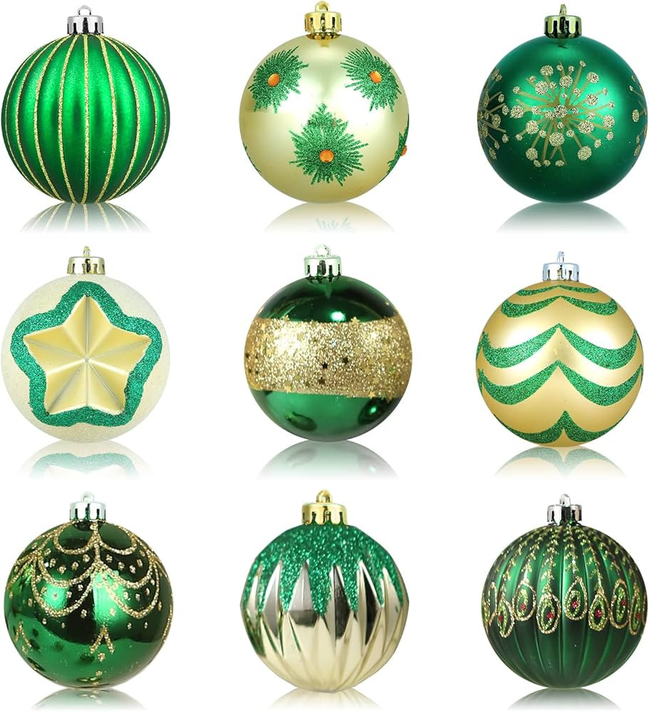 AMS 18ct 80mm Christmas Ball Shatterproof Large Hanging Ball Ornaments in a Gift Box Ideal for Xm... | Amazon (US)