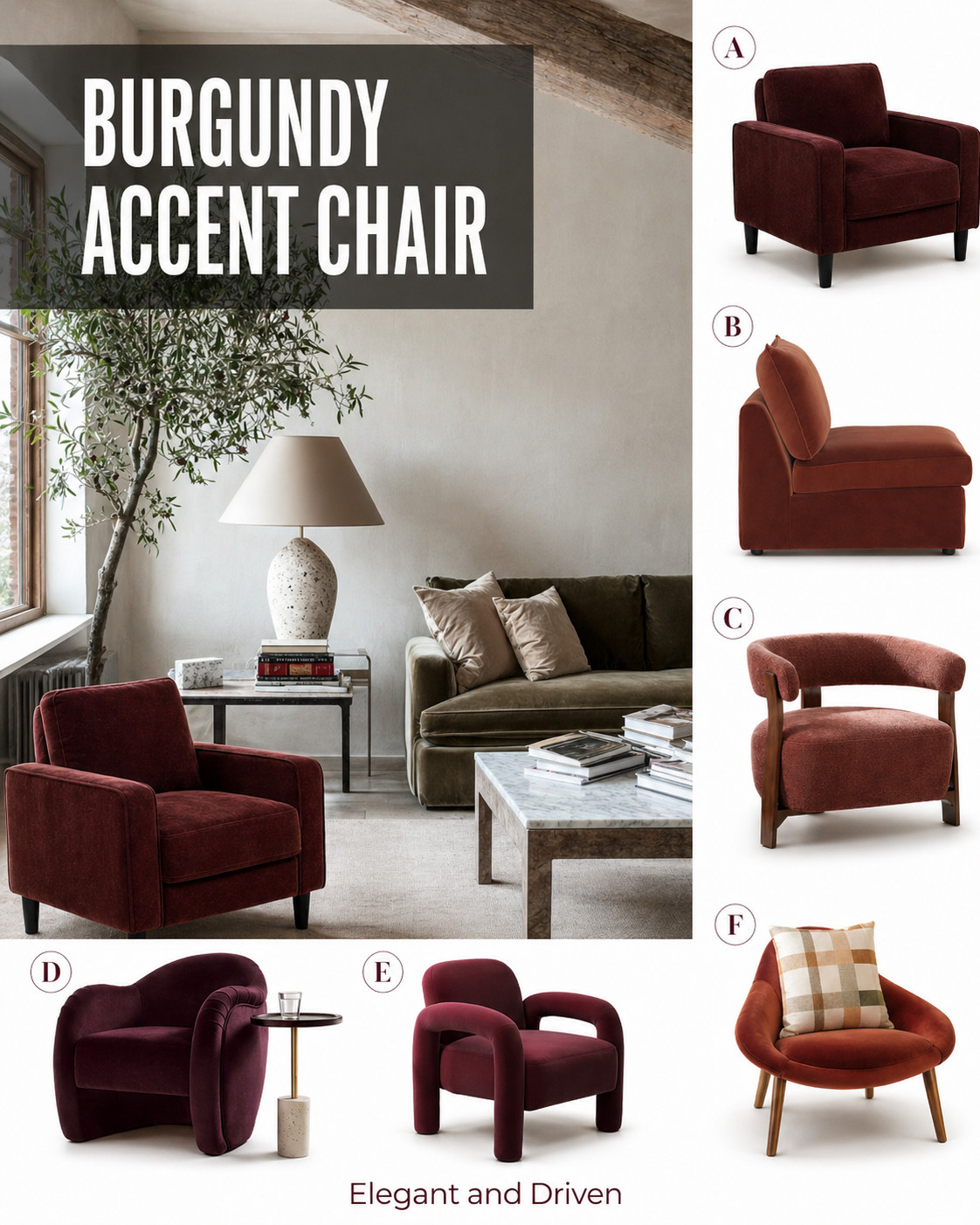 Burgundy is quietly becoming one of the most powerful colors in modern interiors.

In 2026, it is making a strong comeback, but not in an overwhelming way. The beauty of burgundy is that you do not need to redesign your entire space to enjoy it. One well-placed piece can completely transform a room.

If you are not ready to commit to a full burgundy sofa, start with something simpler. A velvet accent chair is the easiest and most impactful way to introduce this tone into your home.

Notice how effortlessly it works with everything.
Ivory spaces feel richer.
Sage green feels more grounded.
Taupe and brown tones feel warmer and more layered.

That is the magic of burgundy. It adds depth, contrast, and a quiet sense of luxury without overwhelming your decor.

And there is not just one burgundy.
You can choose deep, classic burgundy for a bold statement, a softer taupe-toned burgundy for a more subtle look, or a rustic version for warmth and texture.

The shapes matter too.
From structured, traditional silhouettes to soft curves and modern sculptural forms, there is a version that fits every home style.

This is one of those upgrades that does not require a full redesign.
Just one chair, placed thoughtfully, can elevate your entire space and instantly make it feel more intentional.

If you are looking for a simple way to refresh your home this season, this is where to start.

#BurgundyDecor #AccentChair #HomeStyling 

 #LTKHome