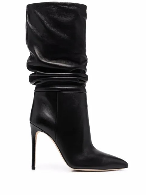 Paris Texas Slouchy Leather Boots - Farfetch | Farfetch Global