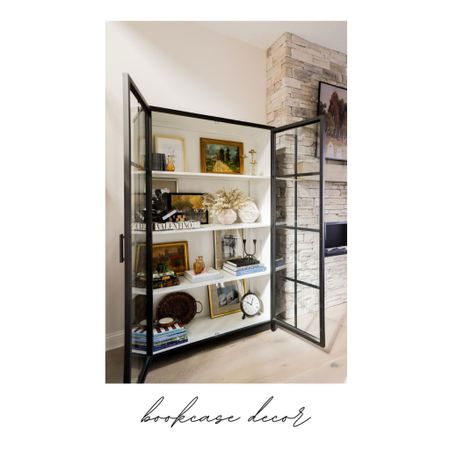 Bookcase decor 

#LTKfindsunder50 #LTKhome #LTKSeasonal
