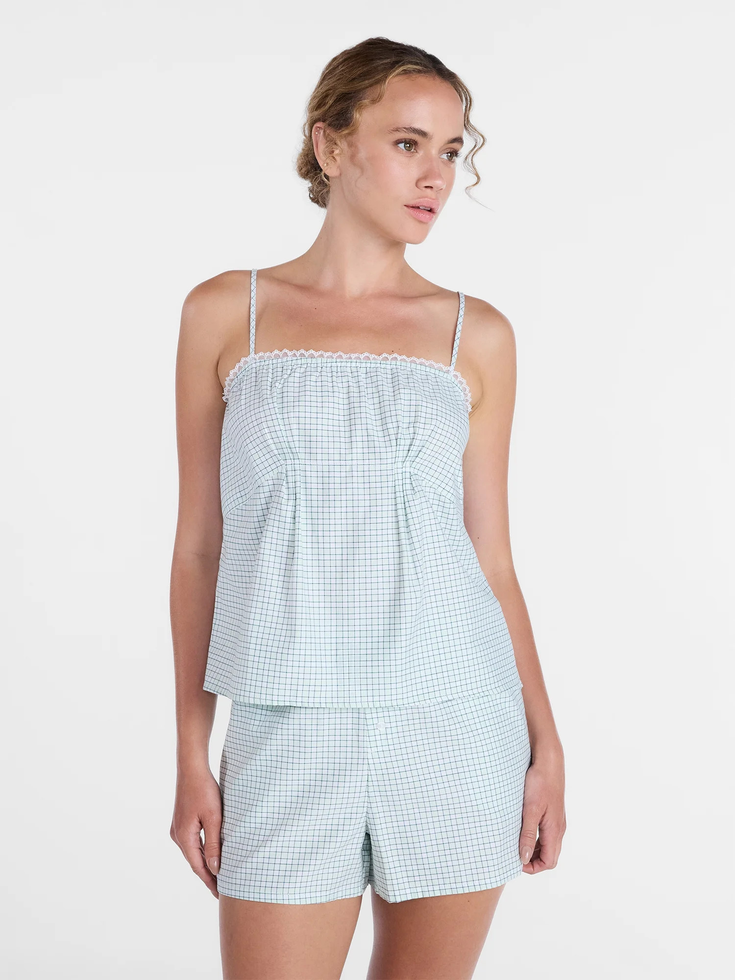 Joyspun Women's Woven Poplin Sleep Cami Top, Sizes XS-3X | Walmart (US)