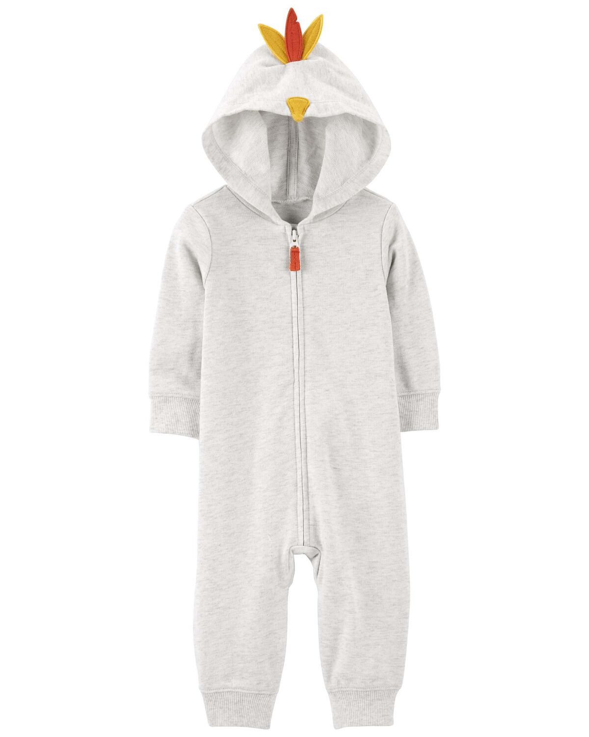 Heather Baby Thanksgiving Zip-Up Jumpsuit | carters.com | Carter's