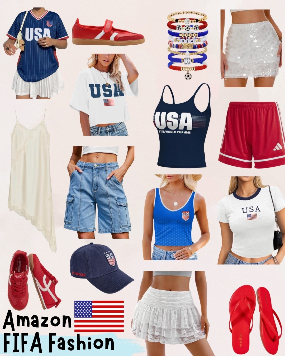 FIFA World Cup USA outfits. USA game day fashion. World Cup fashion. Amazon summer fashion

#LTKootd #LTKSeasonal #LTKTravel