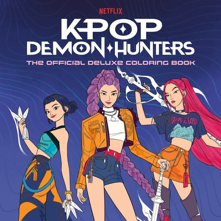 KPop Demon Hunters: the Official Deluxe Coloring Book, 80 pages (Paperback) | Walmart (US)