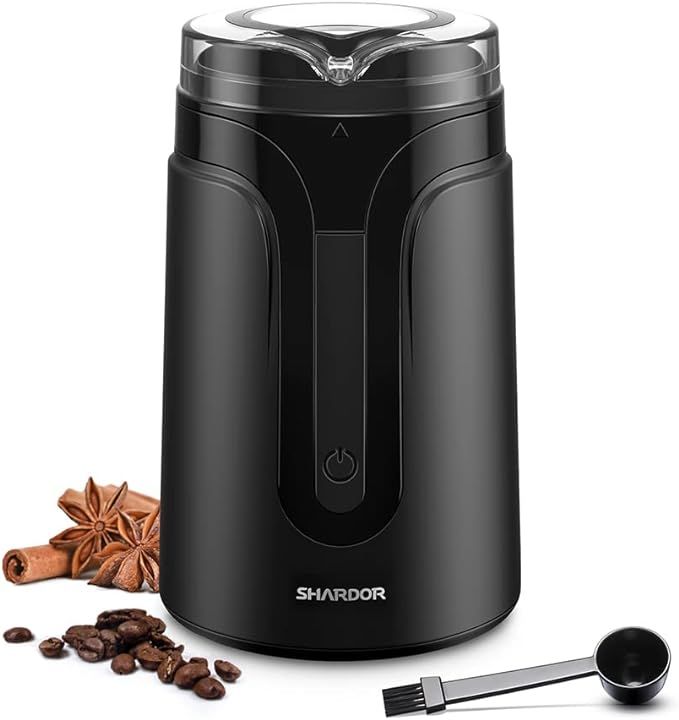 SHARDOR Electric Coffee Bean Grinder with Stainless Steel Blades, Small Spice and Herb Grinder, 1... | Amazon (US)