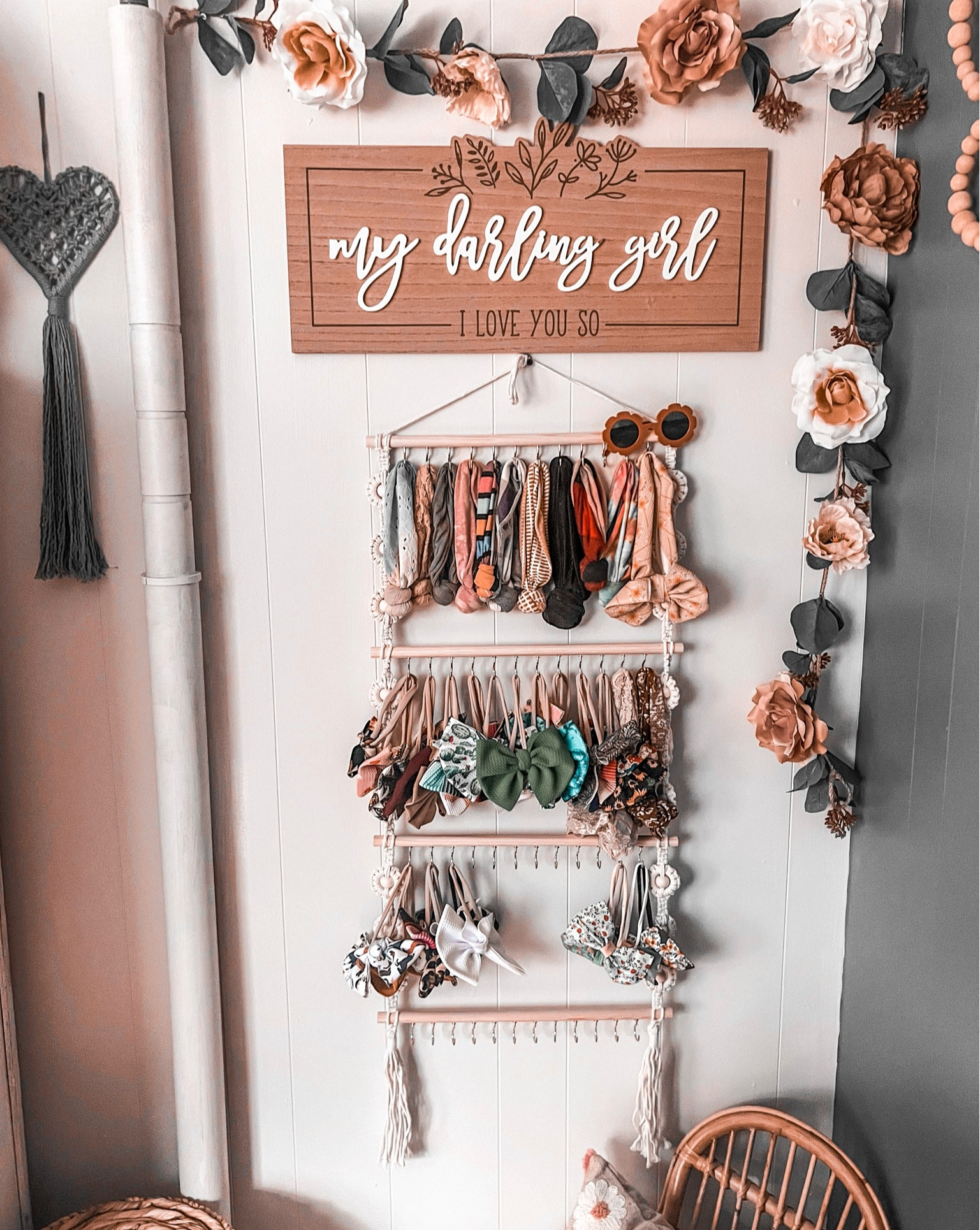 The cutest bow holder from Amazon! 

Darling sign / flower garland / heart all from Hobby Lobby 

#LTKBaby #LTKHome #LTKFindsUnder50