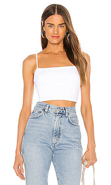 Susana Monaco Thin Strap Crop Tank in Sugar from Revolve.com | Revolve Clothing (Global)