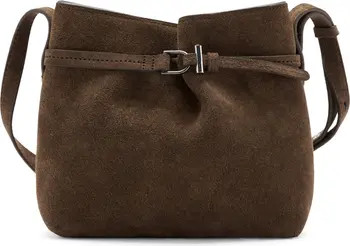 MANGO Suede Buckle Shoulder Bag | Nordstrom | Nordstrom