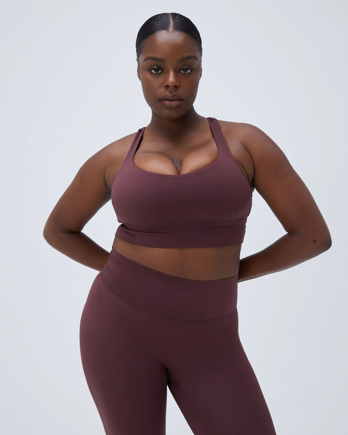 Ultimate Cross Back Bra - Burgundy | Adanola UK
