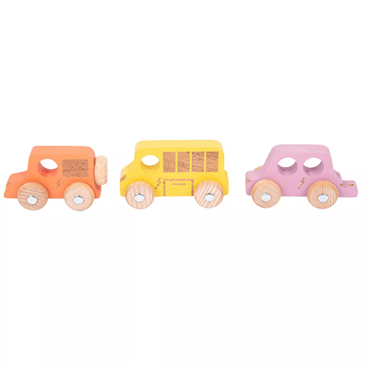 TickiT Rainbow Wooden City E-Vehicles, Set of 3 | Target